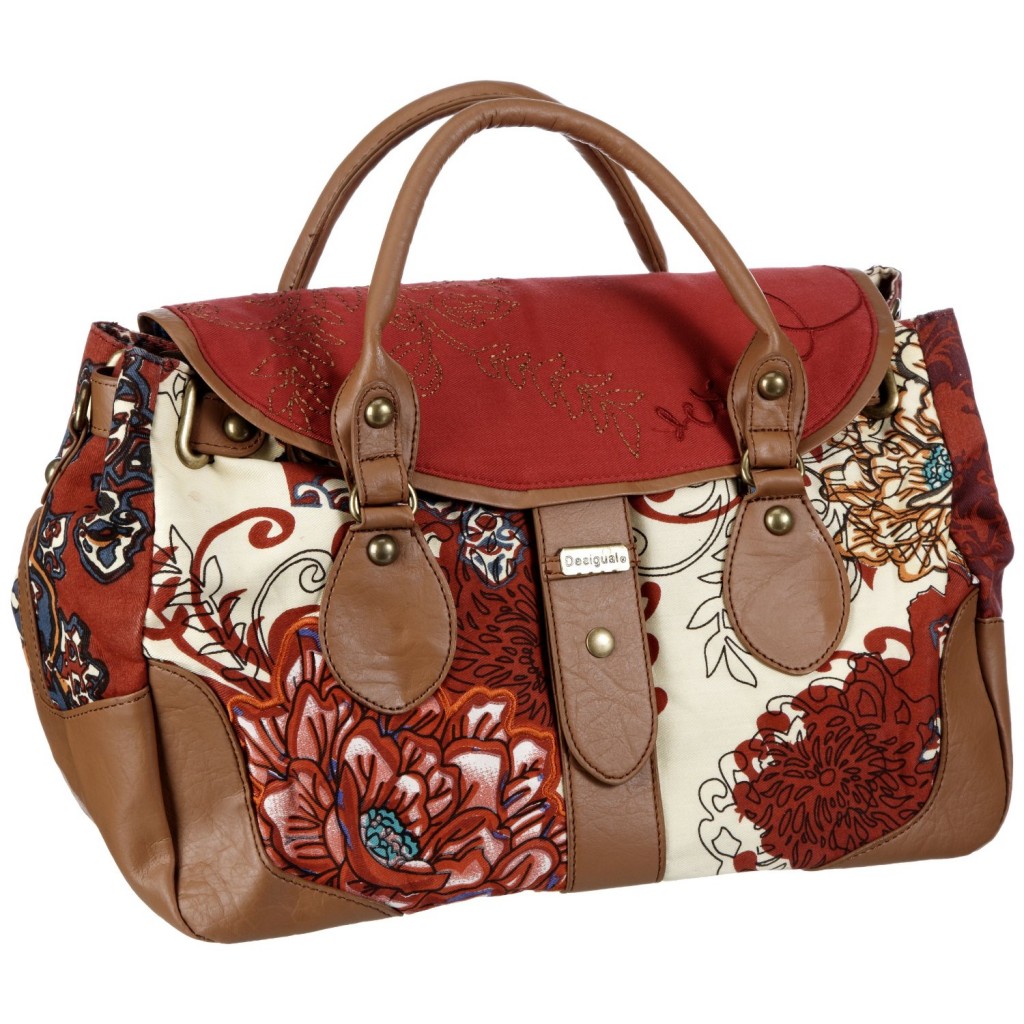 Borsa con manici Desigual Bols Bag Red Flowers collezione Primavera-Estate  2013